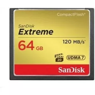 SanDisk Compact Flash 64GB Extreme (R: 120 / W: 85 MB / s) UDMA7