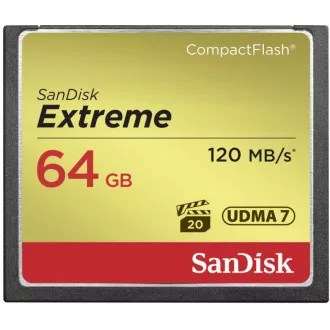 SanDisk Compact Flash 64GB Extreme (R: 120 / W: 85 MB / s) UDMA7