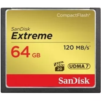 SanDisk Compact Flash 64GB Extreme (R: 120 / W: 85 MB / s) UDMA7
