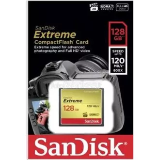 Card SanDisk Compact Flash Extreme de 128GB (R:120/W:85 MB/s UDMA7) Card SanDisk Compact Flash Extreme de 128GB (R:120/W:85 MB/s UDMA7)