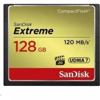 Card SanDisk Compact Flash Extreme de 128GB (R:120/W:85 MB/s UDMA7) Card SanDisk Compact Flash Extreme de 128GB (R:120/W:85 MB/s UDMA7)