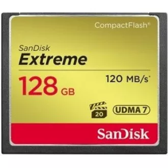 Card SanDisk Compact Flash Extreme de 128GB (R:120/W:85 MB/s UDMA7) Card SanDisk Compact Flash Extreme de 128GB (R:120/W:85 MB/s UDMA7)