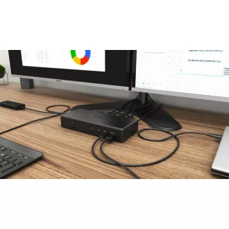 Stație de andocare iTec USB-C Quattro Display cu putere de livrare 85 W Stație de andocare iTec USB-C Quattro Display cu putere de livrare 85 W