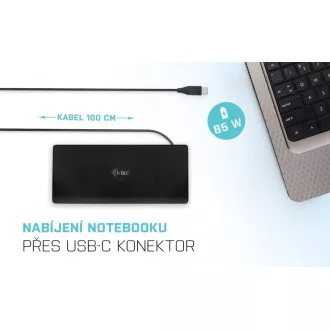 Stație de andocare iTec USB-C Quattro Display cu putere de livrare 85 W Stație de andocare iTec USB-C Quattro Display cu putere de livrare 85 W