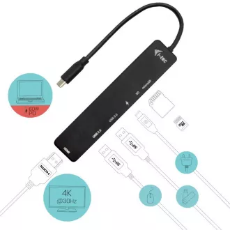 iTec USB-C Travel Easy Dock 4K HDMI + putere 60 W