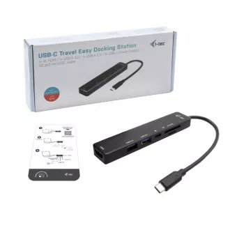 iTec USB-C Travel Easy Dock 4K HDMI + putere 60 W