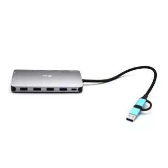i-tec USB 3.0 USB-C/Thunderbolt 3x Display Nano Dock metalic cu LAN, PD 100 W