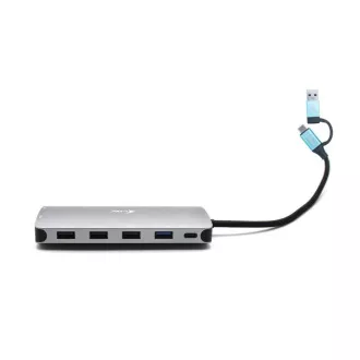i-tec USB 3.0 USB-C/Thunderbolt 3x Display Nano Dock metalic cu LAN, PD 100 W