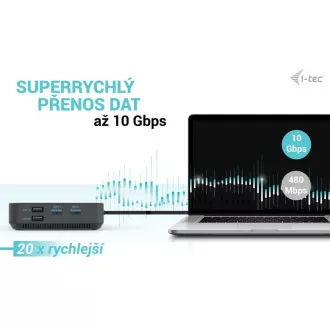 i-tec USB-C HDMI + Dual DP Docking Station + Power Delivery 100 W
