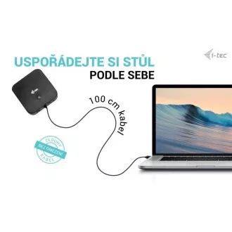 i-tec USB-C HDMI + Dual DP Docking Station + Power Delivery 100 W