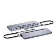 i-tec USB-C Metal Ergonomic 4K 3x Display Docking Station, PD 100W + încărcător universal i-tec 100W (pachet)