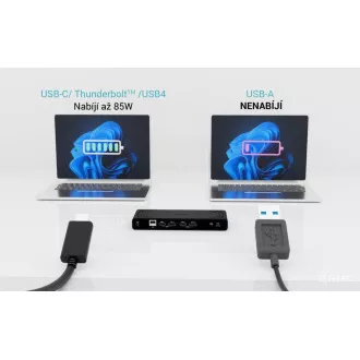 i-tec Universal Dual Display 4K Docking Station, putere de livrare 85W