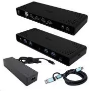 Stație de andocare universală cu afișaj dublu 4K i-tec, livrare de energie 85 W + încărcător i-tec USB-C 100 W