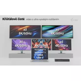 i-tec Universal 5x 4K Display Docking Station, putere de livrare 100W