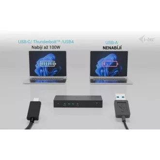 i-tec Universal 5x 4K Display Docking Station, putere de livrare 100W
