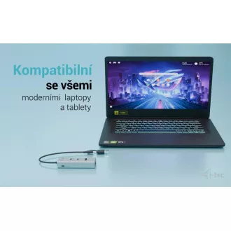 Hub metalic universal de încărcare i-tec, 2 porturi USB-C + 2 porturi USB-A, PD 85W Hub metalic universal de încărcare i-tec, 2 porturi USB-C + 2 porturi USB-A, PD 85W