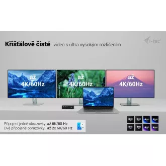 Stație de andocare pentru ecran i-tec Thunderbolt 5 Quattro, alimentare 140W