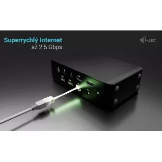 Stație de andocare pentru ecran i-tec Thunderbolt 5 Quattro, alimentare 140W
