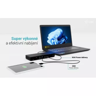 Stație de andocare pentru afișaje i-tec Thunderbolt4 3x, alimentare 96W