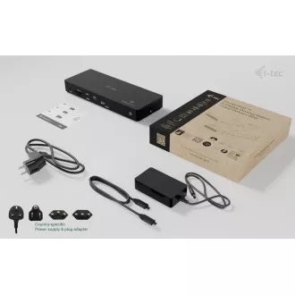 Stație de andocare pentru afișaje i-tec Thunderbolt4 3x, alimentare 96W