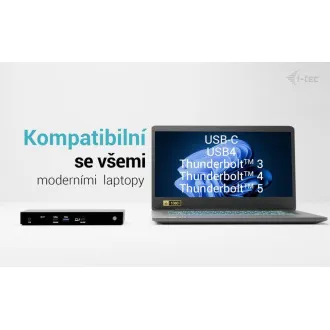 Stație de andocare pentru afișaje i-tec Thunderbolt4 3x, alimentare 96W Stație de andocare pentru afișaje i-tec Thunderbolt4 3x, alimentare 96W