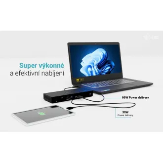 Stație de andocare pentru afișaje i-tec Thunderbolt4 3x, alimentare 96W Stație de andocare pentru afișaje i-tec Thunderbolt4 3x, alimentare 96W