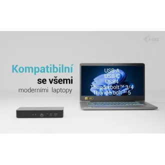 Stație de andocare universală inteligentă i-tec pentru afișaj dual, alimentare 100W