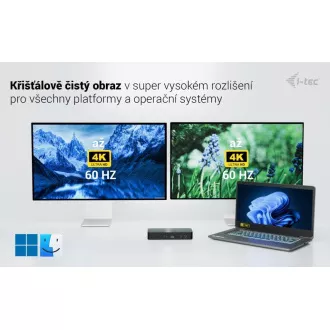 Stație de andocare universală inteligentă i-tec pentru afișaj dual, alimentare 100W