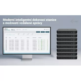 Stație de andocare inteligentă i-tec USB-C pentru trei afișaje, alimentare 100W