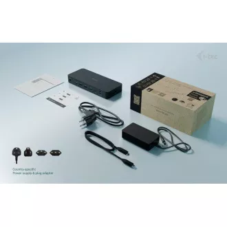Stație de andocare inteligentă i-tec USB-C pentru trei afișaje, alimentare 100W
