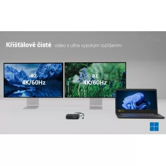 Stație de andocare i-tec USB-C cu două porturi HDMI, putere de 100 W Stație de andocare i-tec USB-C cu două porturi HDMI, putere de 100 W