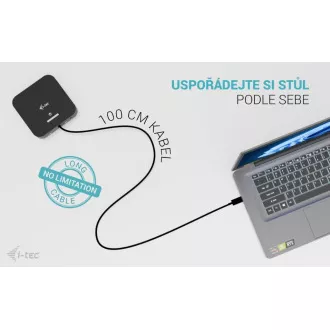 Stație de andocare i-tec USB-C cu două porturi HDMI, putere de 100 W Stație de andocare i-tec USB-C cu două porturi HDMI, putere de 100 W