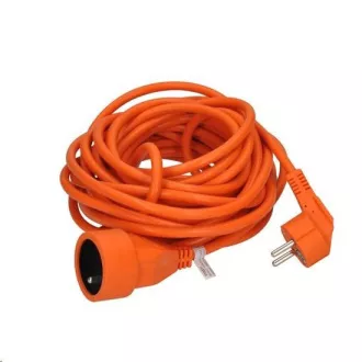 Prelungitor Solight - conector, 1 priză, 10m, 3 x 1mm2, portocaliu