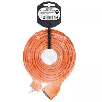 Prelungitor Solight - conector, 1 priză, 10m, 3 x 1mm2, portocaliu