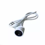 Cablu prelungitor Solight - conector, 1 priză, alb, 1, 5m