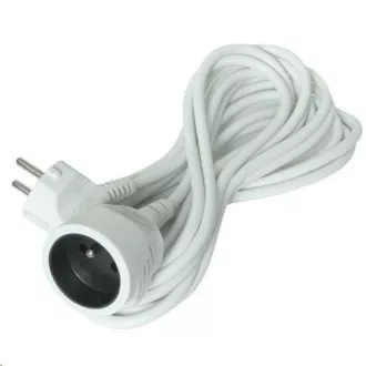 Cablu prelungitor Solight - conector, 1 priză, alb, 7m Cablu prelungitor Solight - conector, 1 priză, alb, 7m