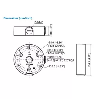 Dahua PFA136, guler suplimentar pentru camere