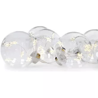Solight set bile de Craciun LED cu stele, dimensiune 8cm, 6buc, 30LED, timer, tester, 3xAA Solight set bile de Craciun LED cu stele, dimensiune 8cm, 6buc, 30LED, timer, tester, 3xAA