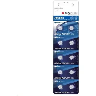 AgfaPhoto baterie alcalină buton LR41-LR736-AG3-384-392, blister 10 buc