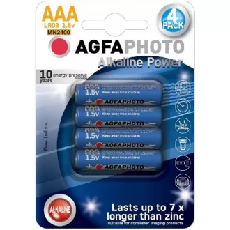 Baterie alcalină AgfaPhoto Power LR03 / AAA, blister 4buc