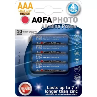 Baterie alcalină AgfaPhoto Power LR03 / AAA, blister 4buc