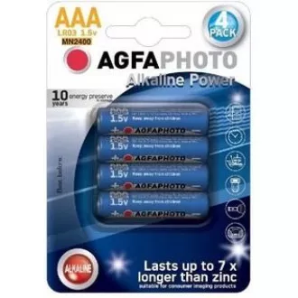 Baterie alcalină AgfaPhoto Power LR03 / AAA, blister 4buc