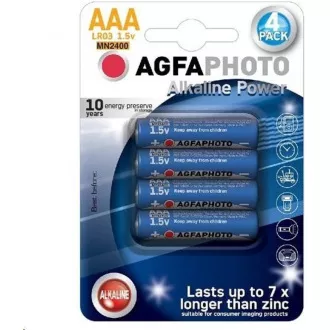 Baterie alcalină AgfaPhoto Power LR03 / AAA, blister 4buc