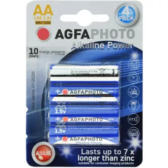 AgfaPhoto Power baterii alcaline LR06/AA, blister 4 buc.