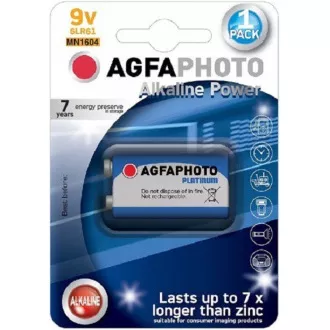 Baterie alcalină AgfaPhoto Power 9V, blister 1buc