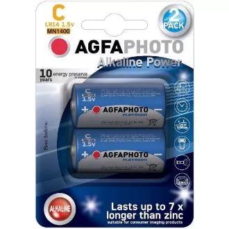 Baterie alcalină AgfaPhoto Power LR14/C, blister 2buc