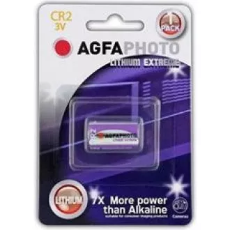 Baterie foto cu litiu AgfaPhoto CR2, blister 1buc