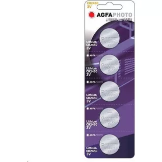 AgfaPhoto baterie litiu CR2450, blister 5buc AgfaPhoto baterie litiu CR2450, blister 5buc