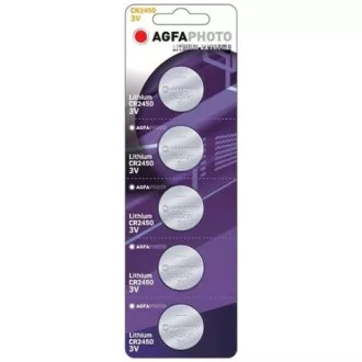 AgfaPhoto baterie litiu CR2450, blister 5buc AgfaPhoto baterie litiu CR2450, blister 5buc