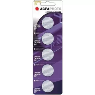 AgfaPhoto baterie litiu CR2450, blister 5buc AgfaPhoto baterie litiu CR2450, blister 5buc